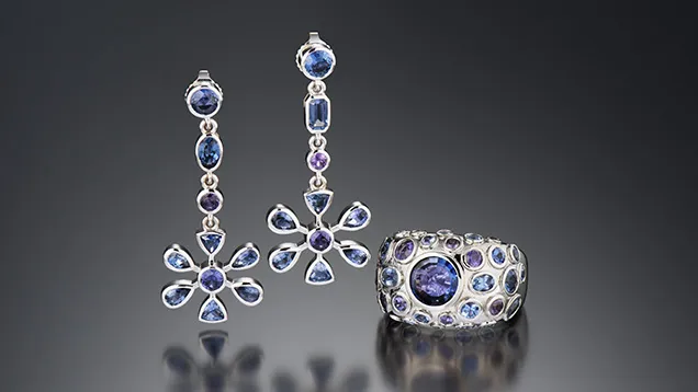 Yogo blue sapphire jewelry
